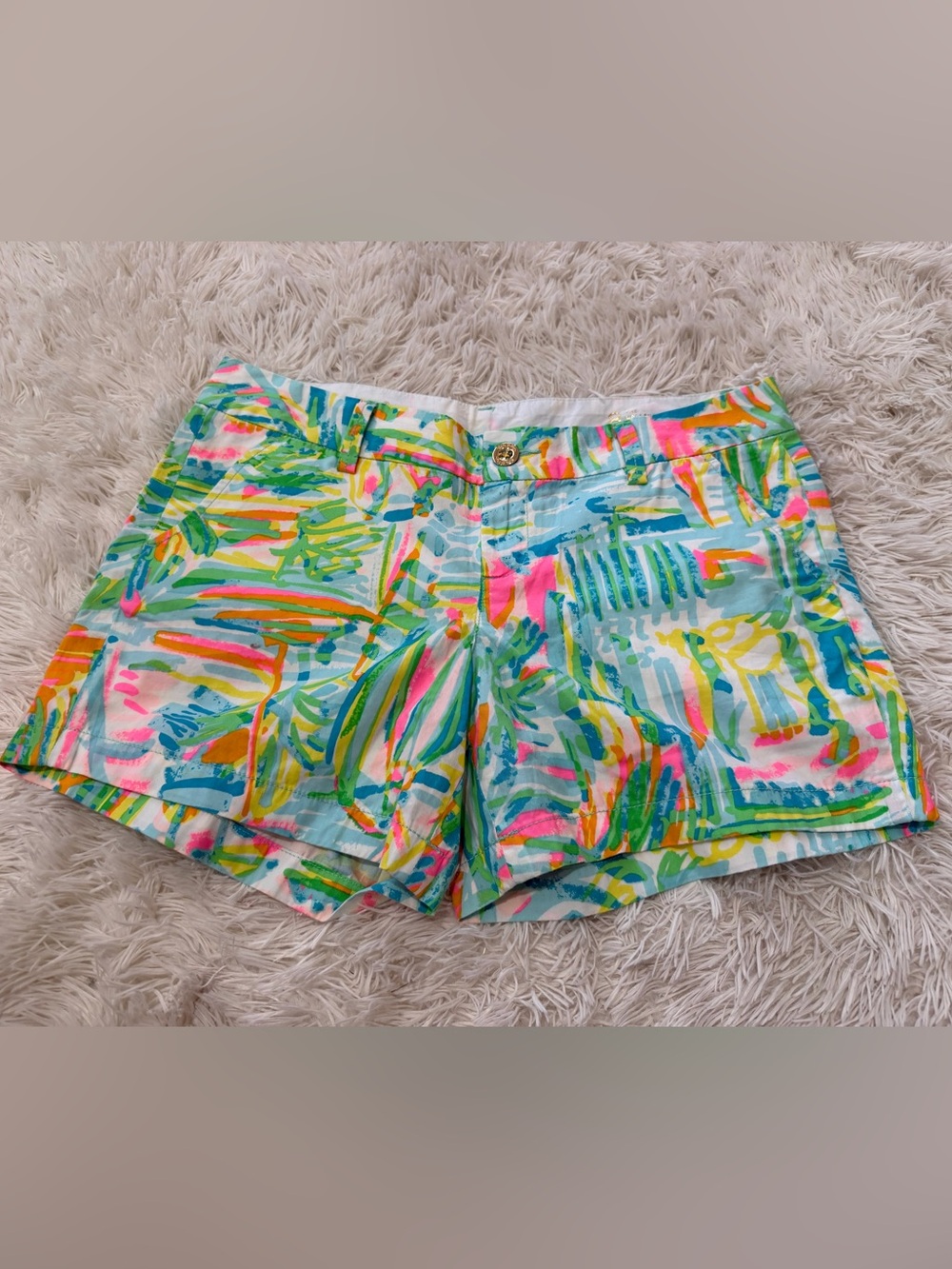 Lilly Pulitzer Callahan Shorts Sea Salt - Size 8